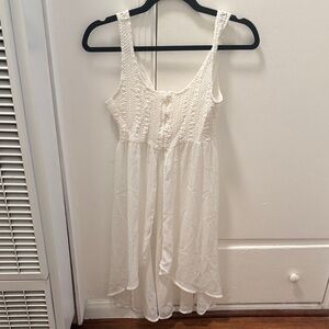 Hollister White High Low Dress